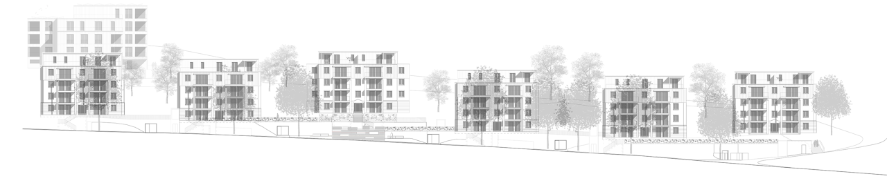 Wohnüberbauung Aufstockung, Sanierung, Neubau, Baar, Zug - 2316